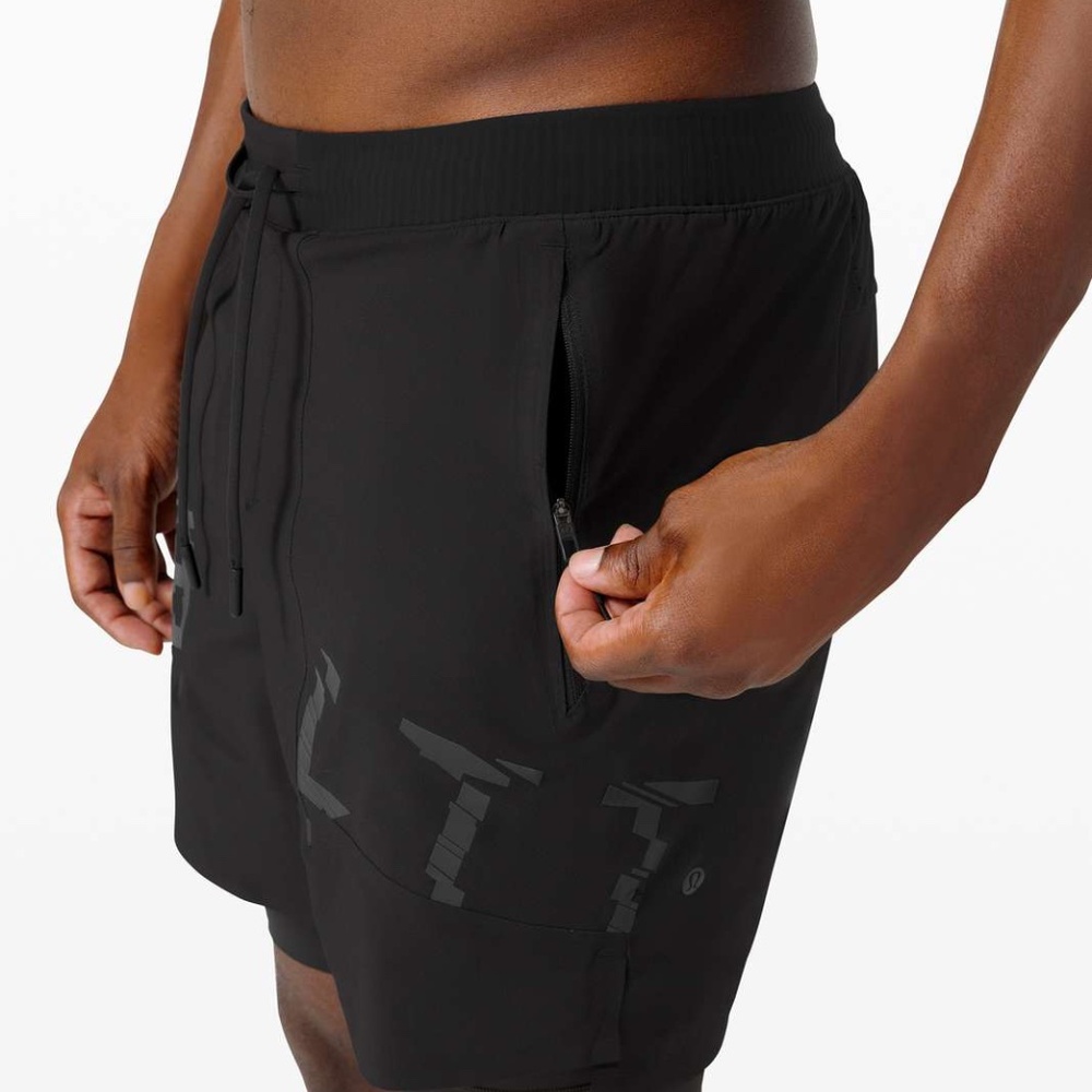 Lululemon License To Train lined Short 6.5" *Elite Gray medium